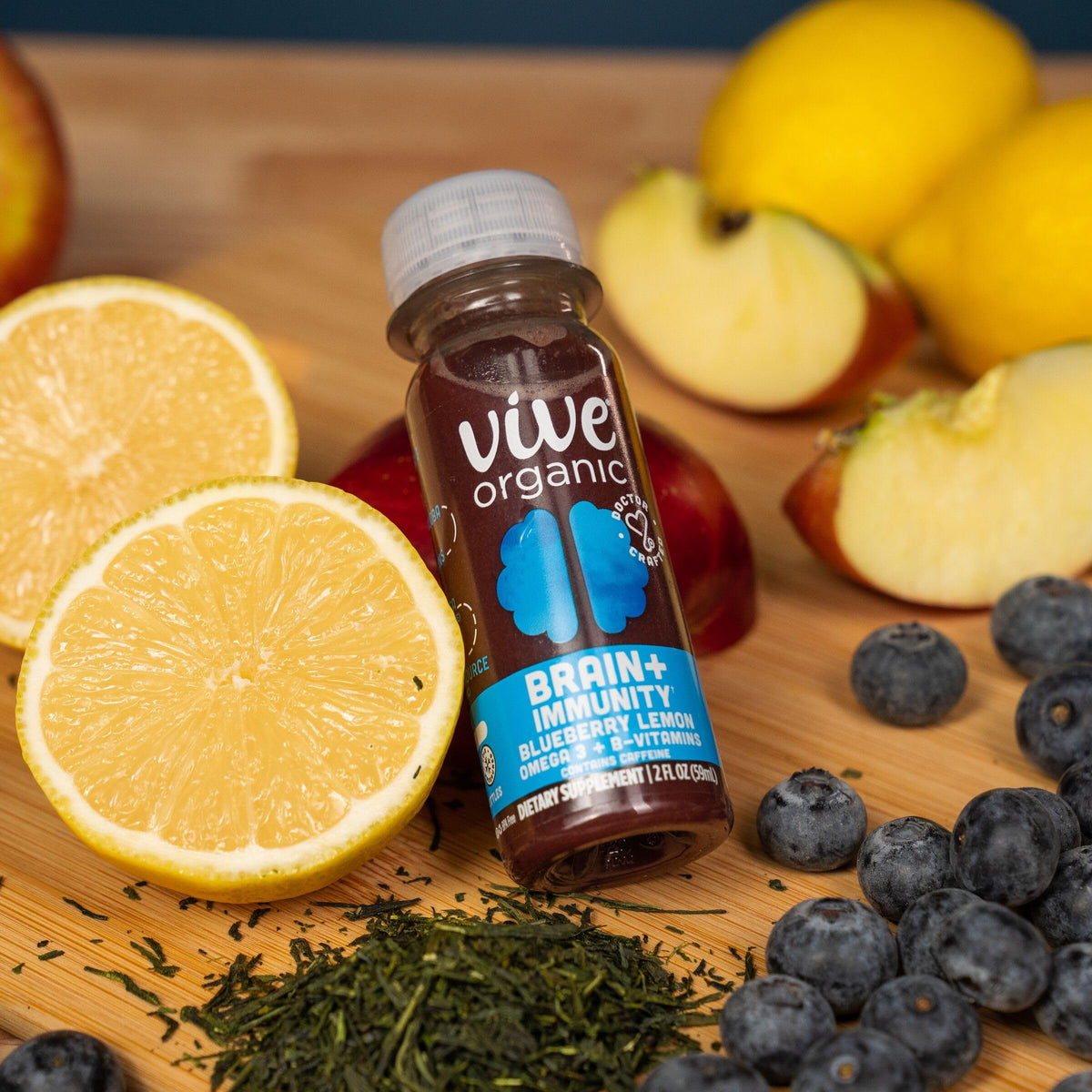 Vive Organic Organic Brain Plus Immunity Shot SGL, 2 FZ