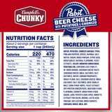 Campbell’s Chunky x Pabst Blue Ribbon Beer Cheese with Potatoes & Chorizo Soup, 18.8 oz Can