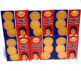 6 Packs Abu Walad Sandwich Cremes Biscuits Cookies Snacks Made in Yemen 3.52 oz (100 gram)