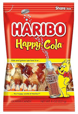 HARIBO Gummi Candy, Happy-Cola 8 oz. Bag (Pack of 10)