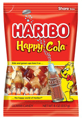 HARIBO Gummi Candy, Happy-Cola 8 oz. Bag (Pack of 10)