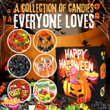 Bulk Candy Variety Pack - Gift Box Halloween - Over 2 lb of Individually Wrapped Candy - Fun Trick or Treat Gift for Kids & Adults, Nut-Free