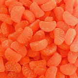 Bright Orange Slices Candy - Sugar Dusted Fruit Shaped Jellies, Candied All Orange Old Fashioned Fruit Slices Jelly Candy - by Queen City Candy Cave