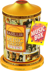 Basilur | Romantic & Pets Music Tins | Music Concert Collection | Pure Ceylon Black &Teas | Metal Caddy | 20 Pyramid Tea Bags Each | Gift of Tea |