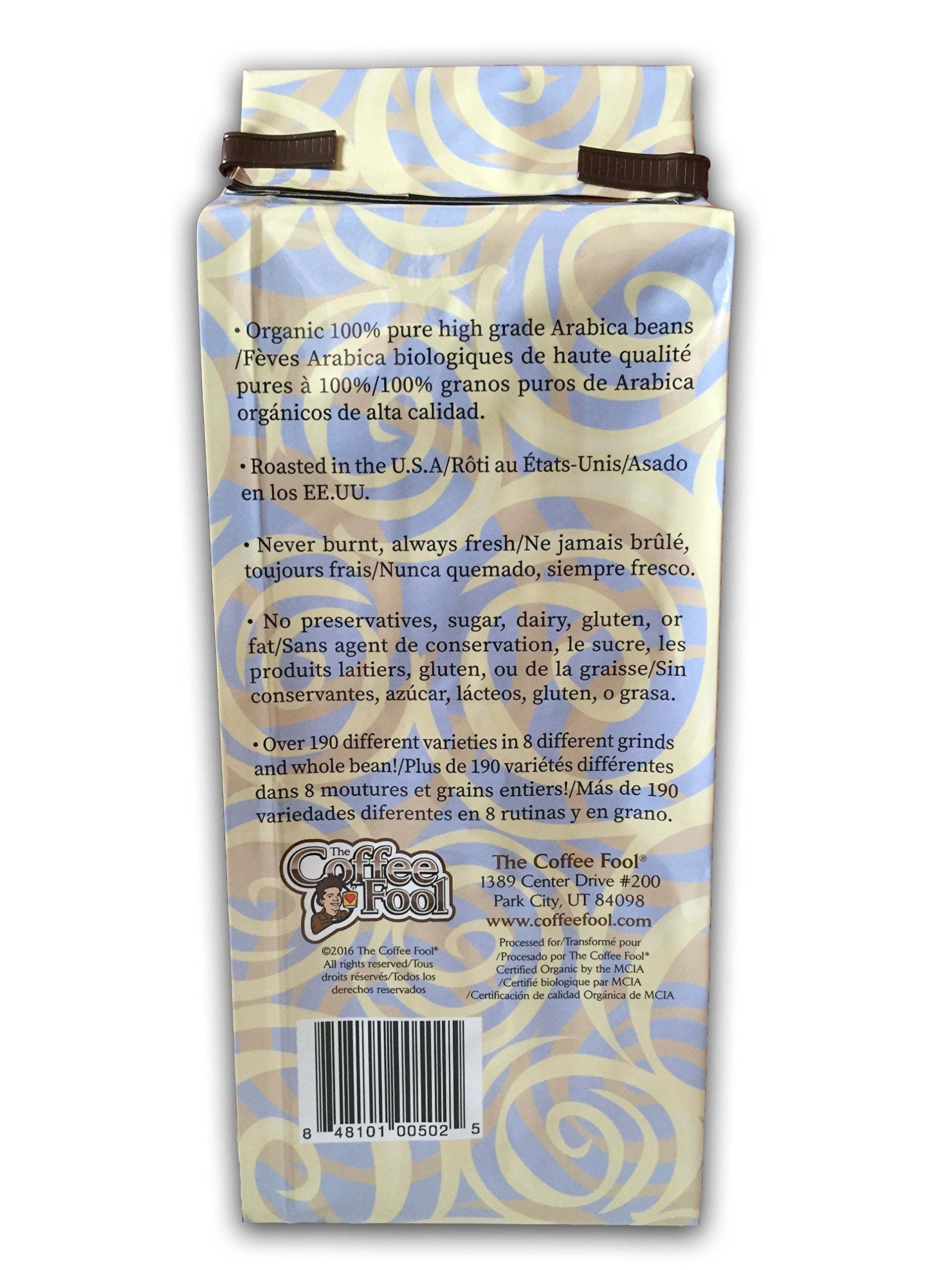 Coffee Fool's Decaf Organic Fair Trade House French (Very Fine Grind)