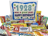 RETRO CANDY YUM ~ 1928 98th Birthday Gift Box Nostalgic Candy Assortment from Childhood for 98 Year Old Man or Woman Born 1928