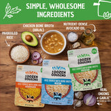 A Dozen Cousins Bone Broth Rice Variety 6pk, Ready to Eat Seasoned High Protein Rice, Clean Ingredients, Sea Salt, Classic, Spanish, Easy Side Dish