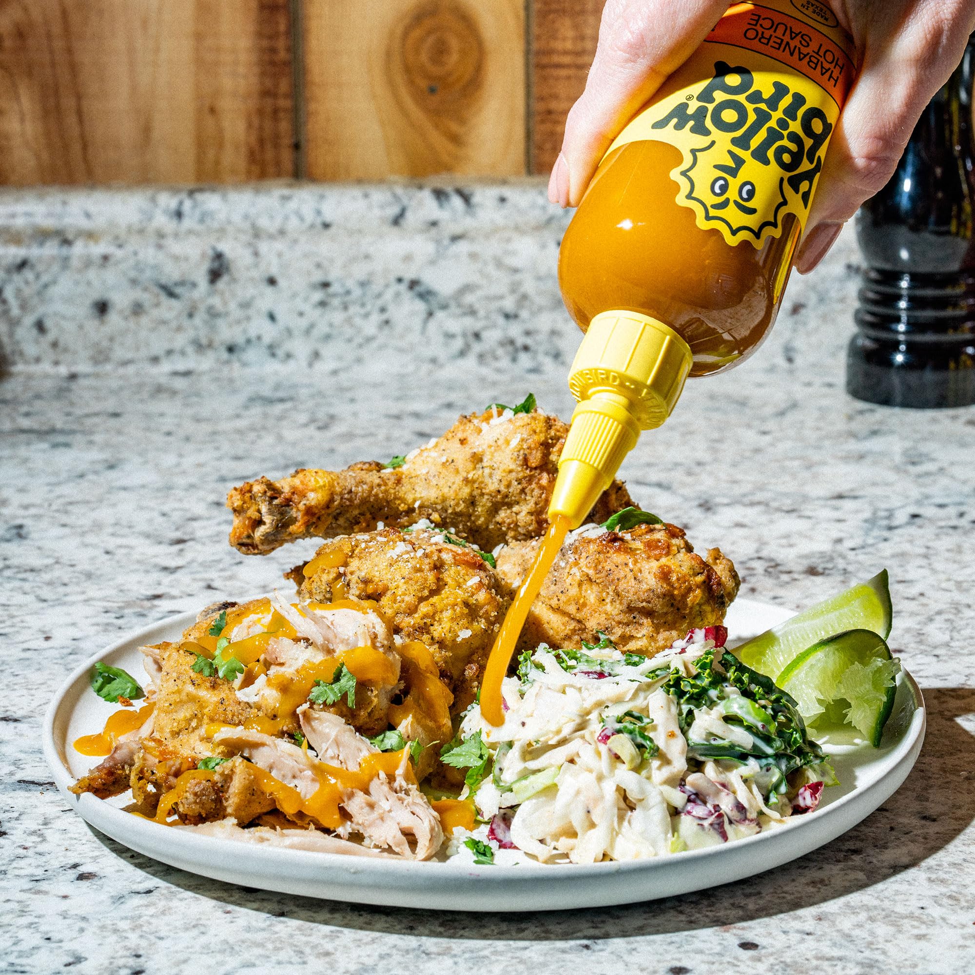 Yellowbird® Classic Habanero Hot Sauce 9.8 oz. Pantry Size (Medium Hot | 2 Bottles | Made in Texas)