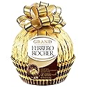 Grand Ferrero Rocher, Premium Gourmet Milk Chocolate Hazelnut, Luxury Chocolate Holiday Gift, 8.5 Oz