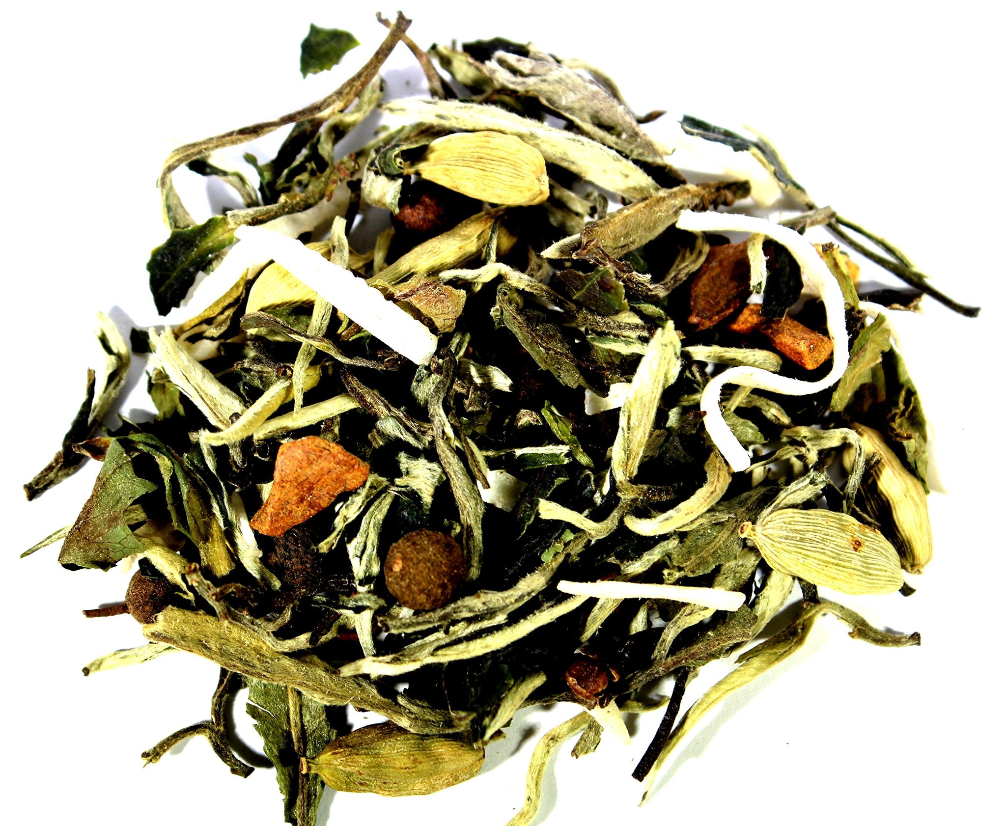Nelson's Tea - Coconut Chocolate Chai - White Loose Leaf Tea - cardamom, allspice, ginger, black pepper, cinnamon, chocolate, and coconut - 4 oz.