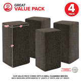 Stock Your Home Grill Cleaning Brick (4 Pack) - Heavy Duty Grill Cleaning Brick - Pumice Stone Brick for Flat Tops and Griddles - Blackstone Griddle