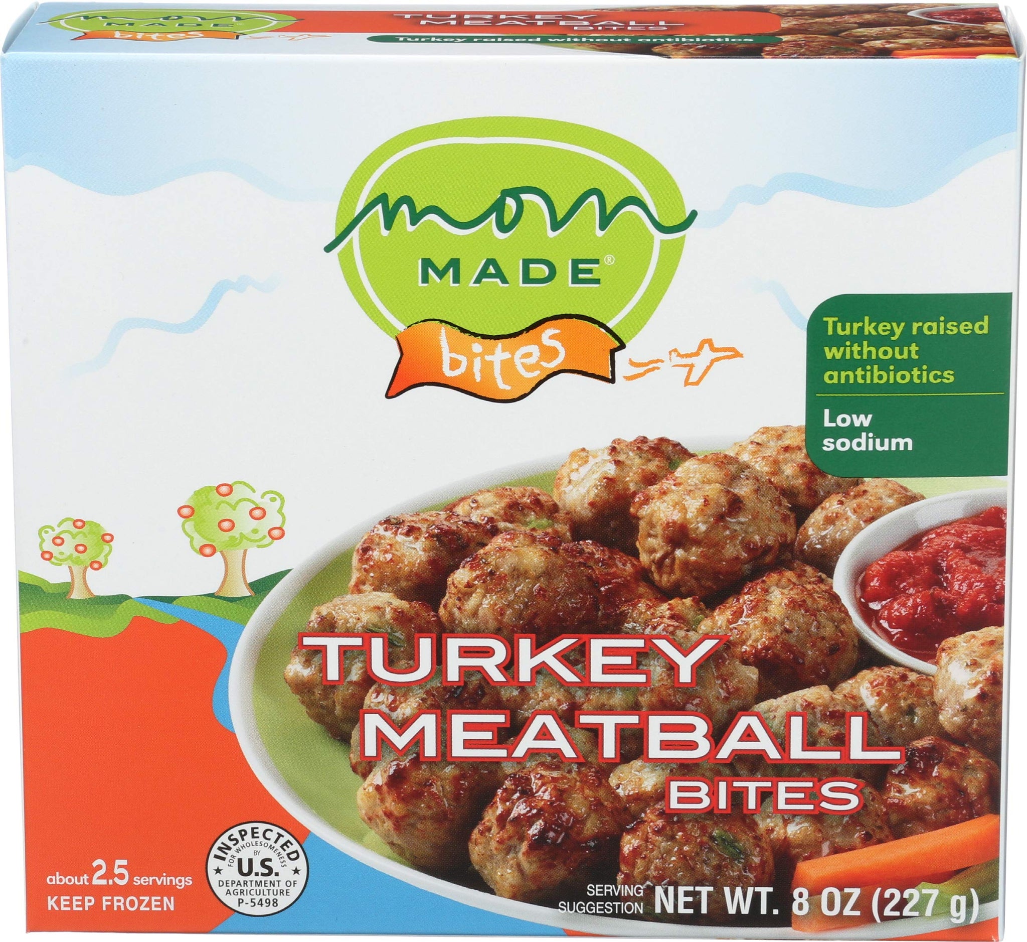 Mom Made Meatballs Turkey Bite Size, 8 oz (frozen)