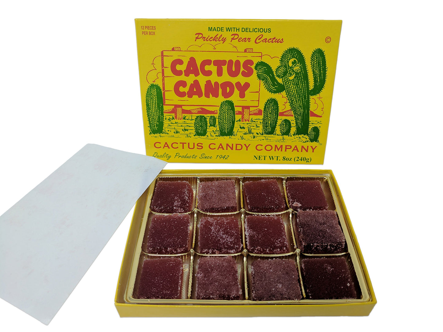 Cactus Candy Company 1/2 LB Box Arizona Prickly Pear Cactus Candy