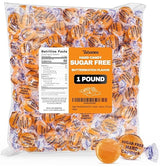 Sugar Free Butterscotch Hard Candy Bulk Bag Holiday Candies - 1 Pound Approx. 75 Individually Wrapped Butter Scotch Flavored Sugar Free Candy