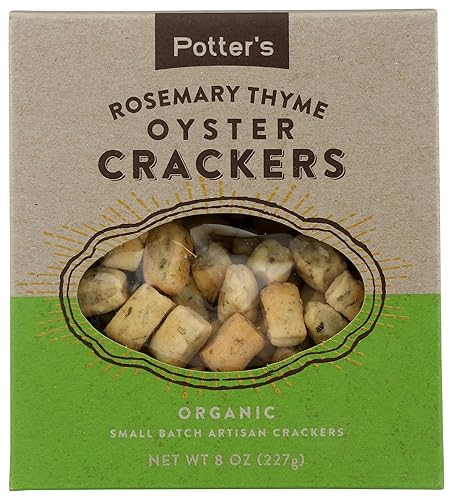 Potters Crackers Rosemary Thyme Oyster Crackers, 8 OZ