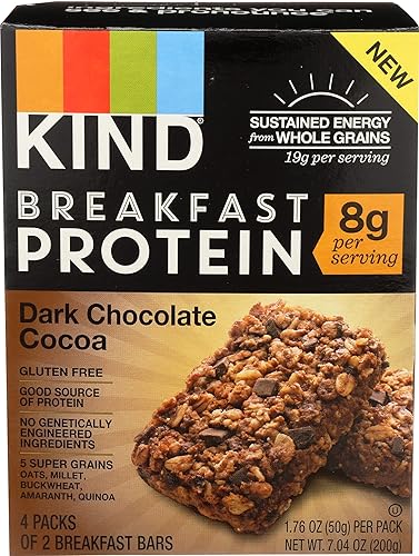 Kind, Prtn Bar, Dark Chocolate, Pack of 8, Size 4/1.76OZ, (Dairy Free)