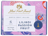 Maui Fruit Jewels, Exotic Fruit Jellies Lilikoi Passion Fruit 6 Count, 1.5 Ounce