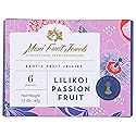Maui Fruit Jewels, Exotic Fruit Jellies Lilikoi Passion Fruit 6 Count, 1.5 Ounce