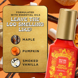 Poo~Pourri Maple Pumpkin 2oz Before-You-Go Toilet Spray - Instantly Trap Bathroom Odor - Plant Based Ingredients & Essential Oils - No synthetic
