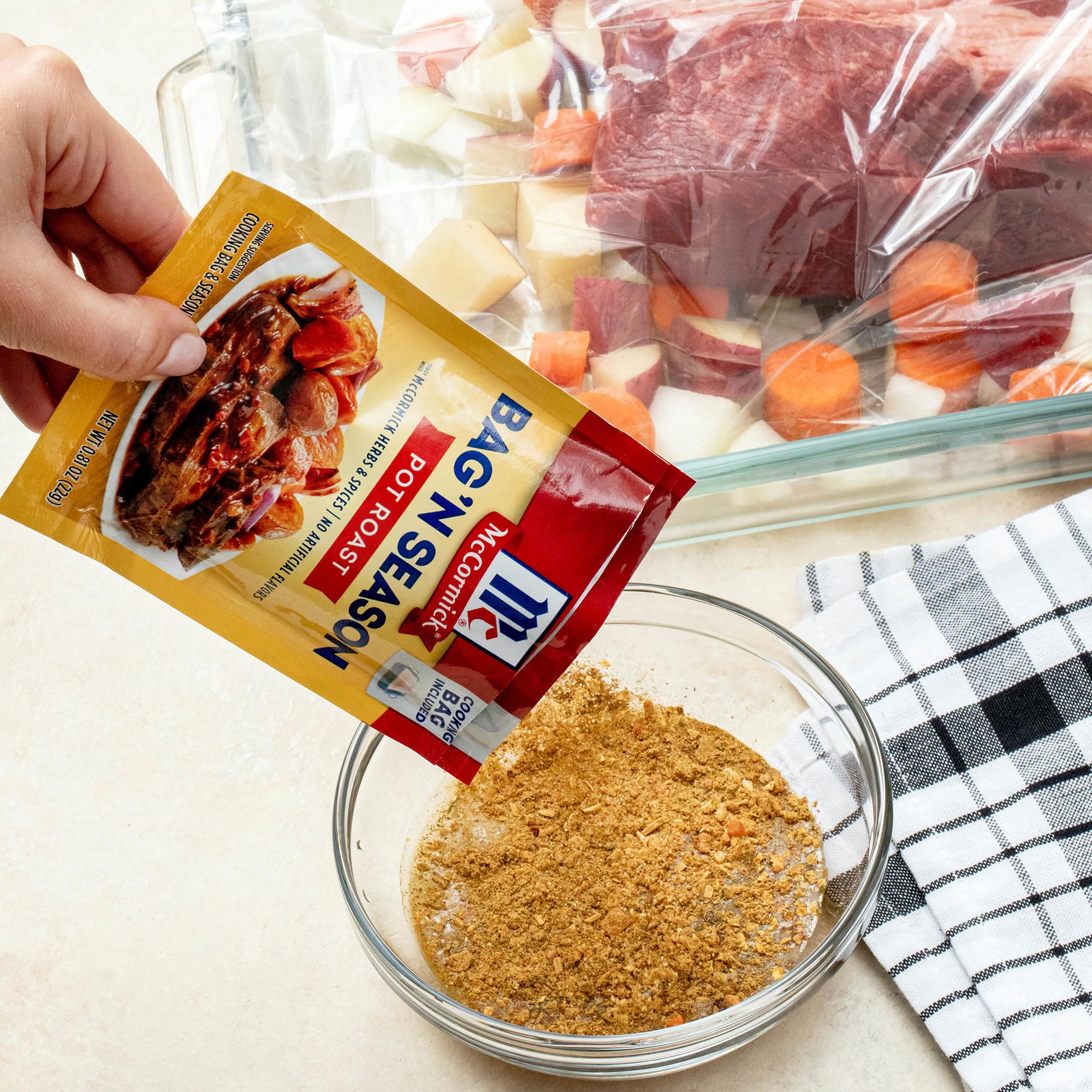 McCormick Bag 'n Season Pot Roast Cooking Bag & Seasoning Mix, 0.81 oz