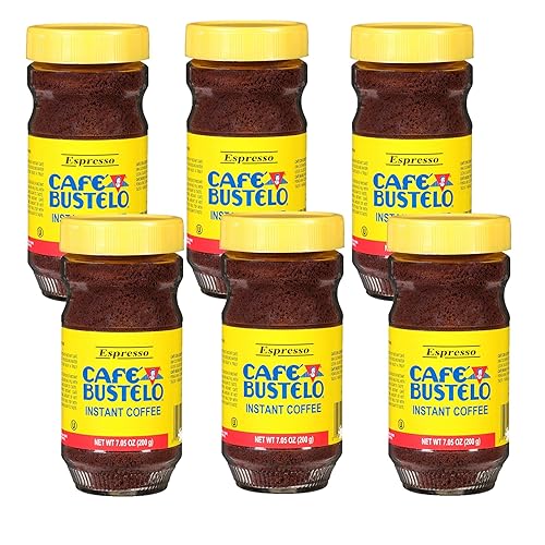 Café Bustelo Espresso Style Instant Coffee, 7.05 Ounce, Pack of 6