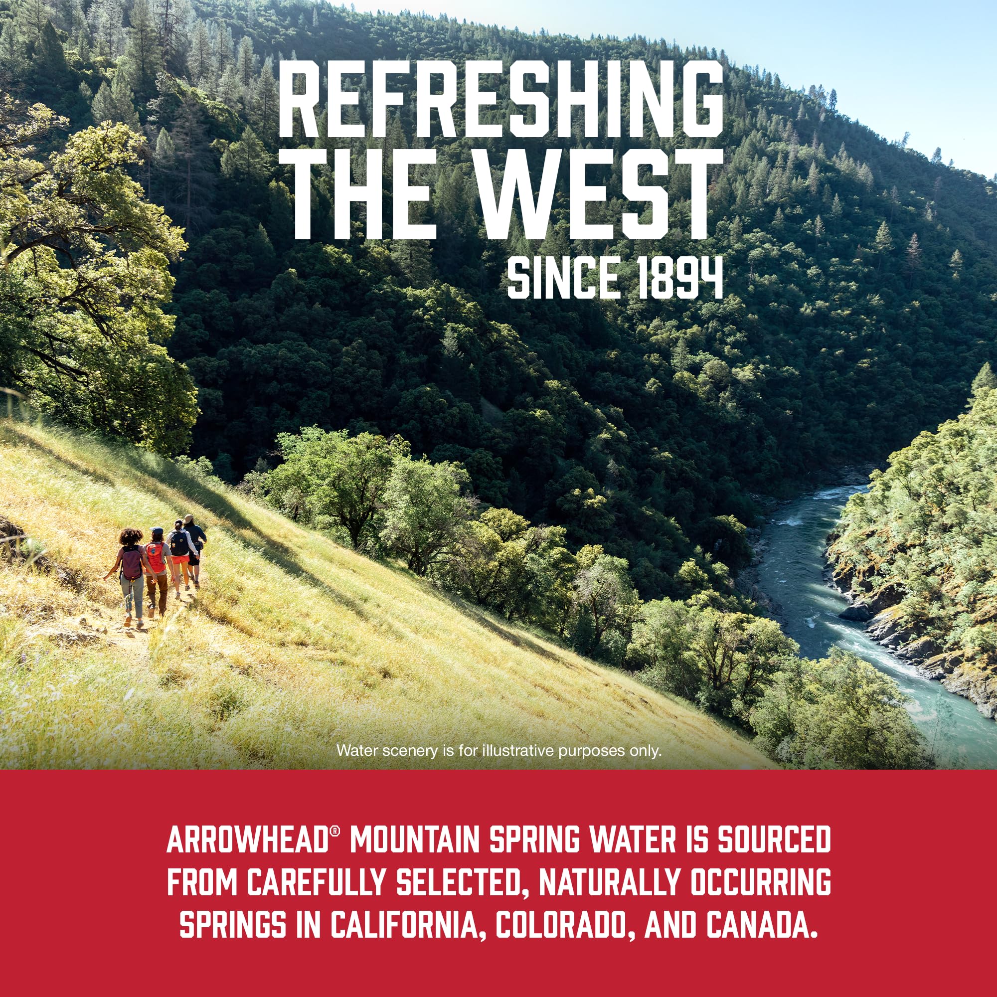 Arrowhead Mountain Spring Water Bottles, 12 Pack - Still Bottled Water with Naturally Occurring Minerals for Taste - 16.9 Fl Oz