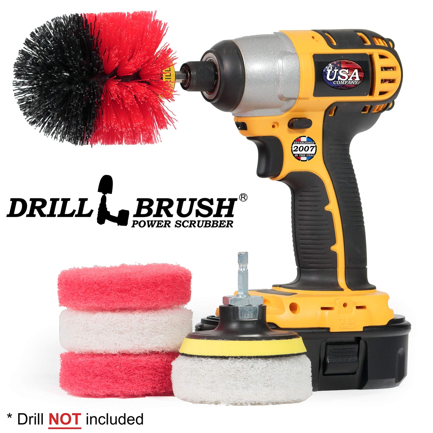 Indoor - Outdoor - Cleaning Supplies - Garden - Bathroom Accessories - Drill Brush - Grout Cleaner - Bathtub - Bath Mat - Sink - Flooring - Scrub