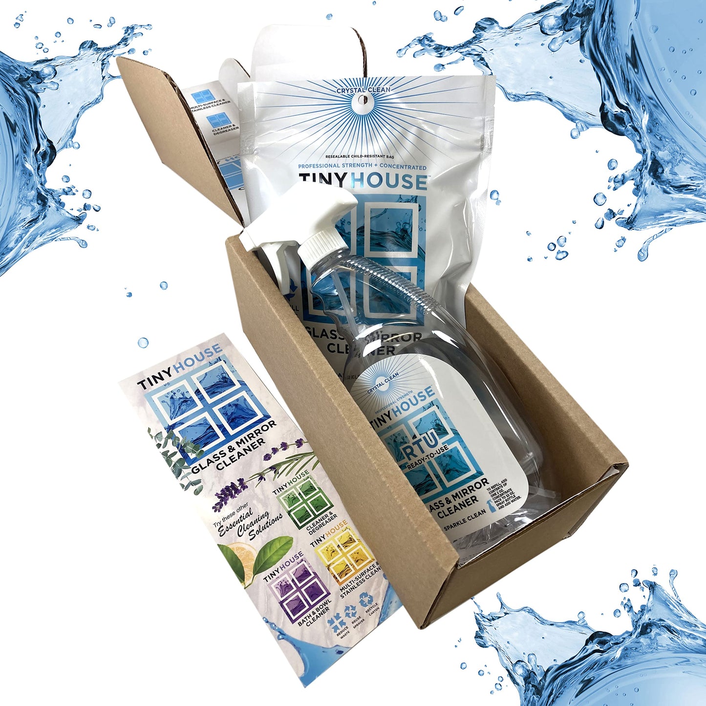 Tiny House Glass & Mirror Cleaner Kit