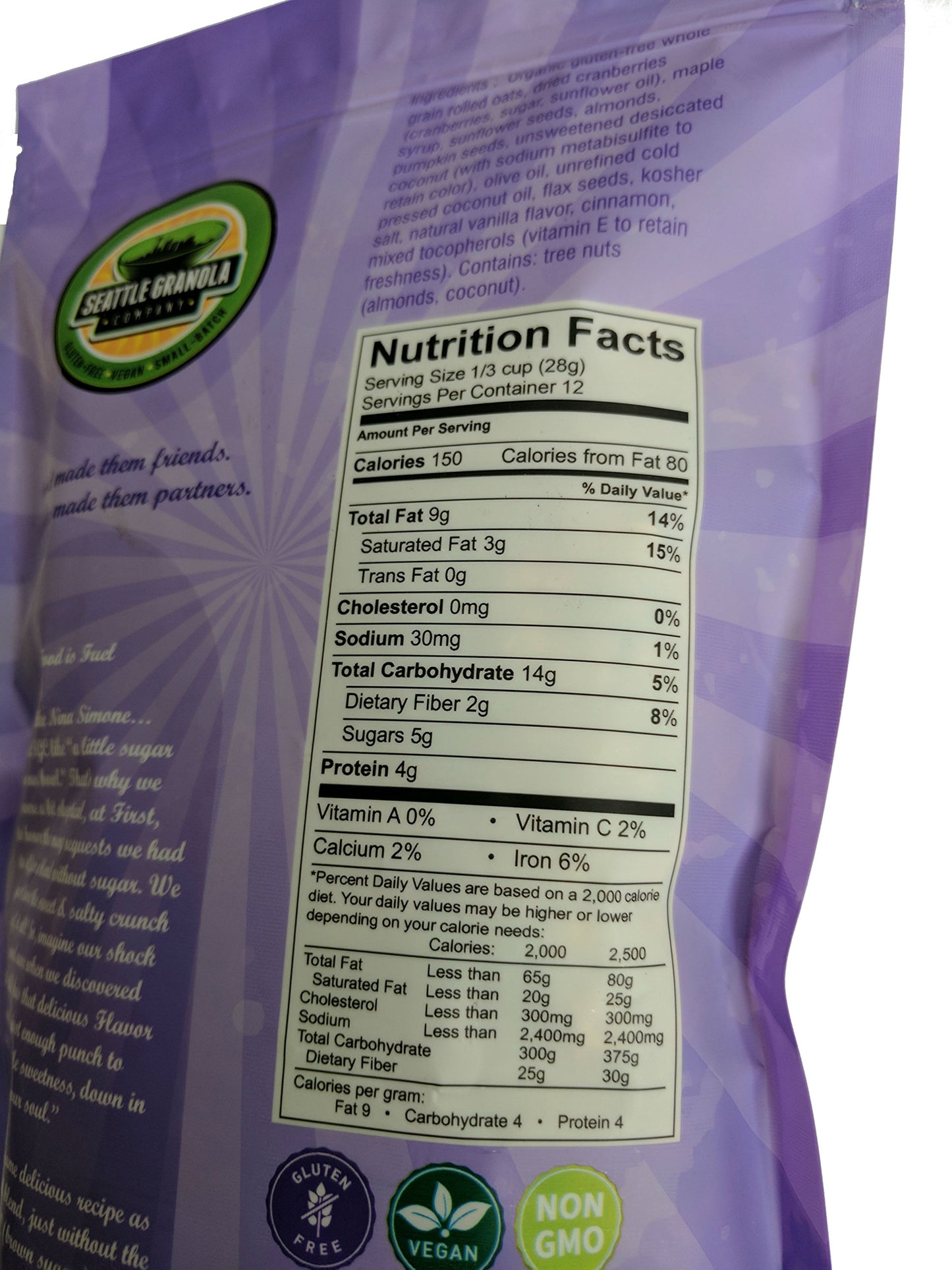 Honest Granola - 12 oz. by Seattle Granola Company