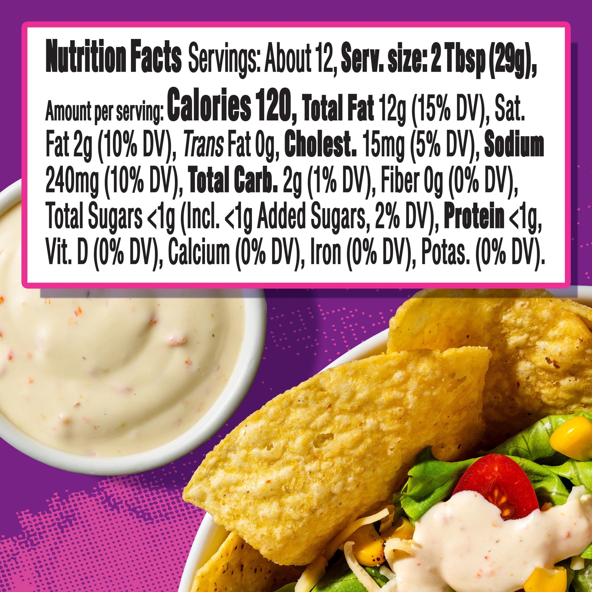 Taco Bell Mexican Taco Bell Baja Creamy Sauce, 12oz, 12 ounce