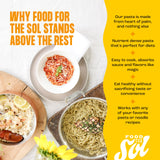 Food for the Sol Hearts of Palm Pasta (3-Pack) - Vegan, Al Dente Low Carb Spaghetti Noodles - Clean, Delicious Plant Based Vegetable Spaghetti
