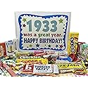 RETRO CANDY YUM ~ 1933 93rd Birthday Gift Box Classic Nostalgic Candy from Childhood for 93 Year Old Man or Woman Born 1933