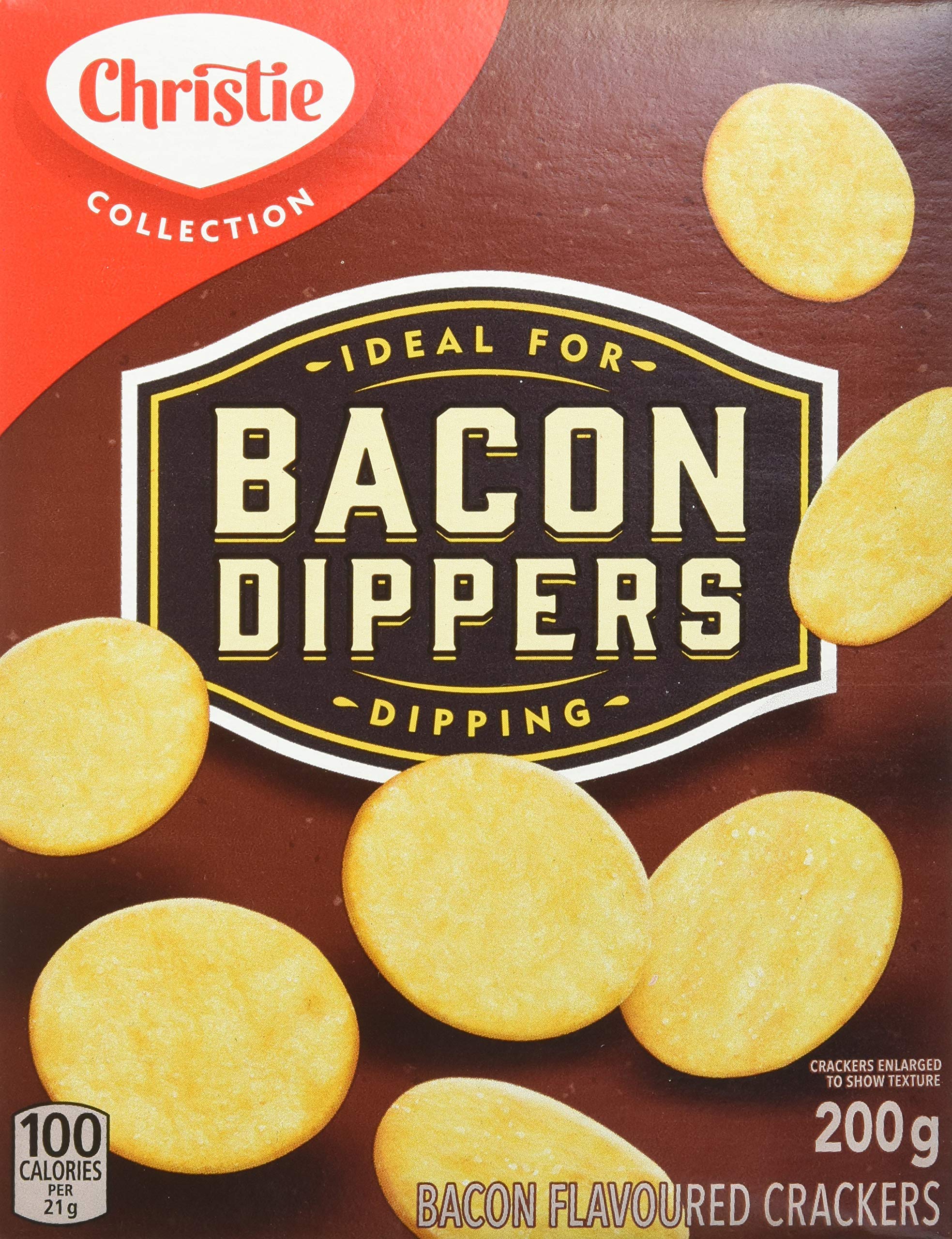 Bacon Dippers Crackers, Ideal for Dipping, 200g/7.05 Ounces Set of 10