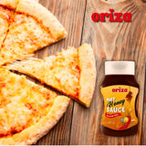 Oriza Hot Honey Sauce 14oz - Sweet and Spicy Honey Infused with Chili Peppers - Perfect for Pizza, Chicken, and BBQ