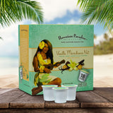 Hawaiian Paradise Coffee Vanilla Macadamia Nut Single Serve Cups 18 Count Medium Roast Sweet Aromatically Flavored - 100% Arabica Beans - Compatible