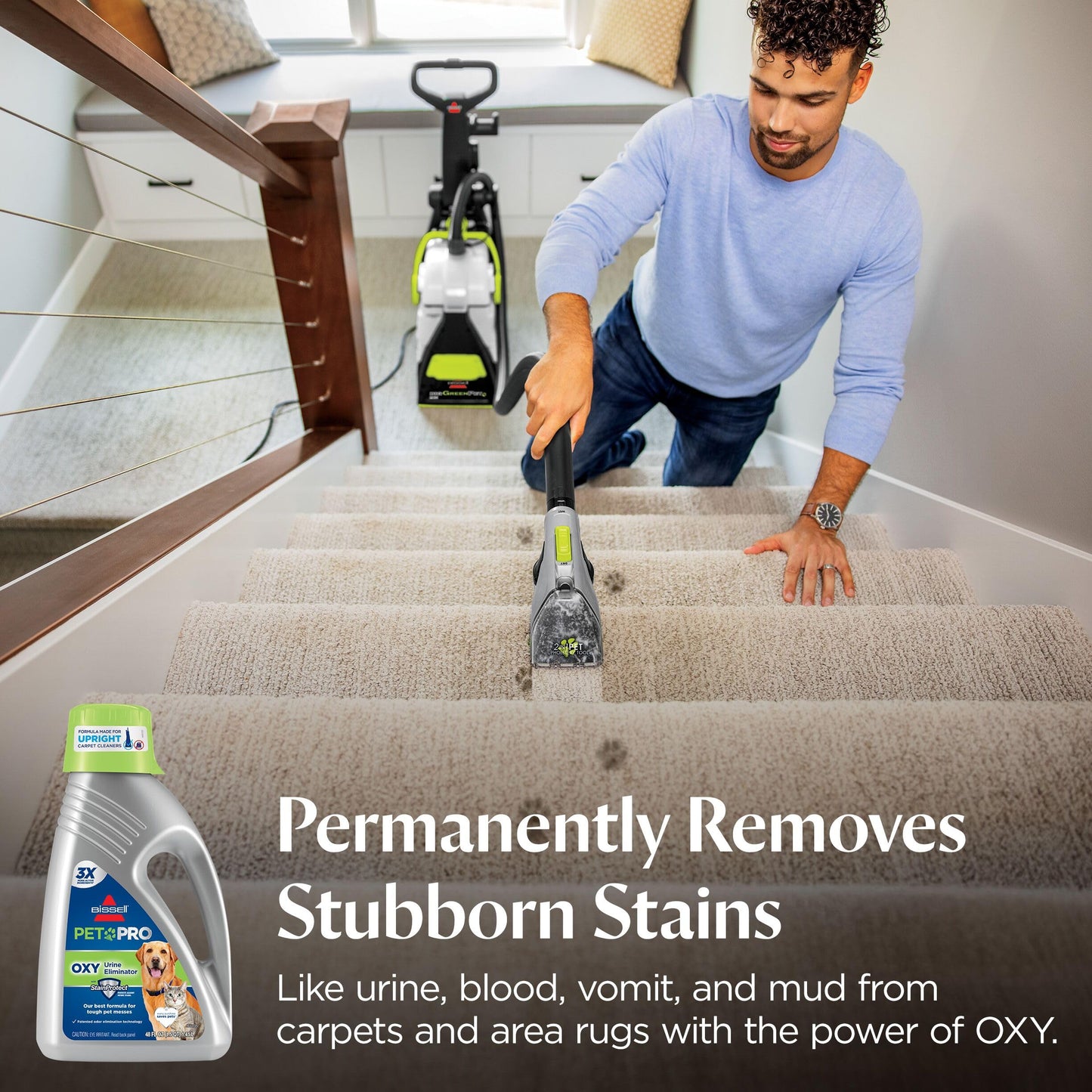 Bissell Pet Pro Oxy Urine Eliminator Upright Deep Cleaning Solution