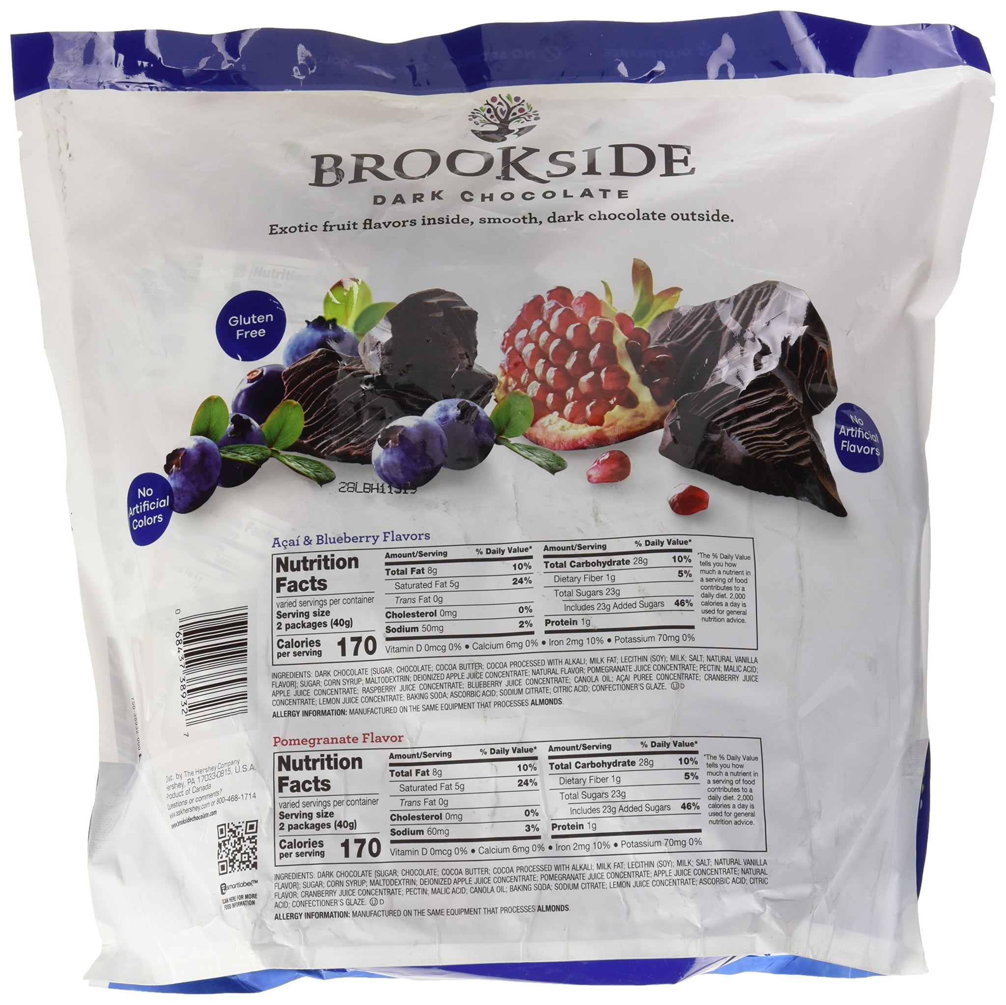 HERSHEY'S Brookside Dark Chocolate Variety Pack, 21 Ounce