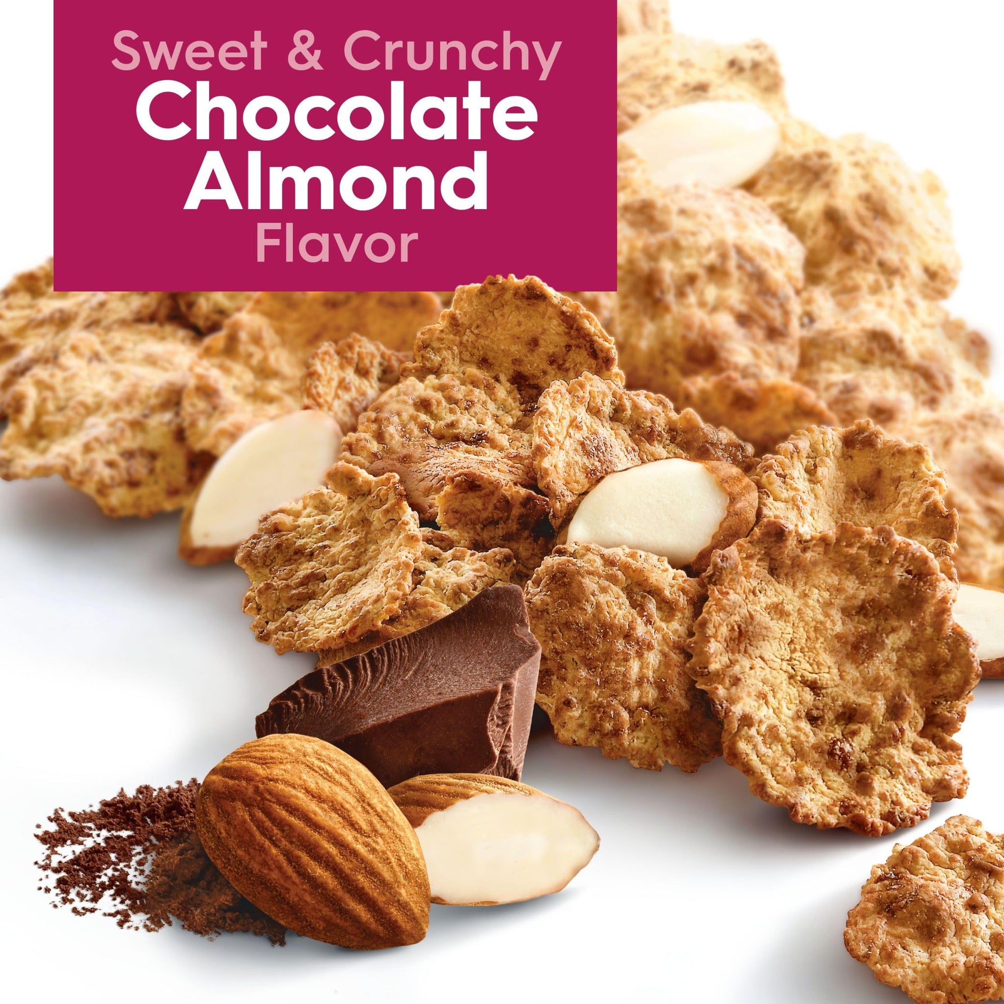 Special K Cold Breakfast Cereal, High Protein, Fiber Cereal, Chocolate Almond, 15.5oz Box (1 Box)