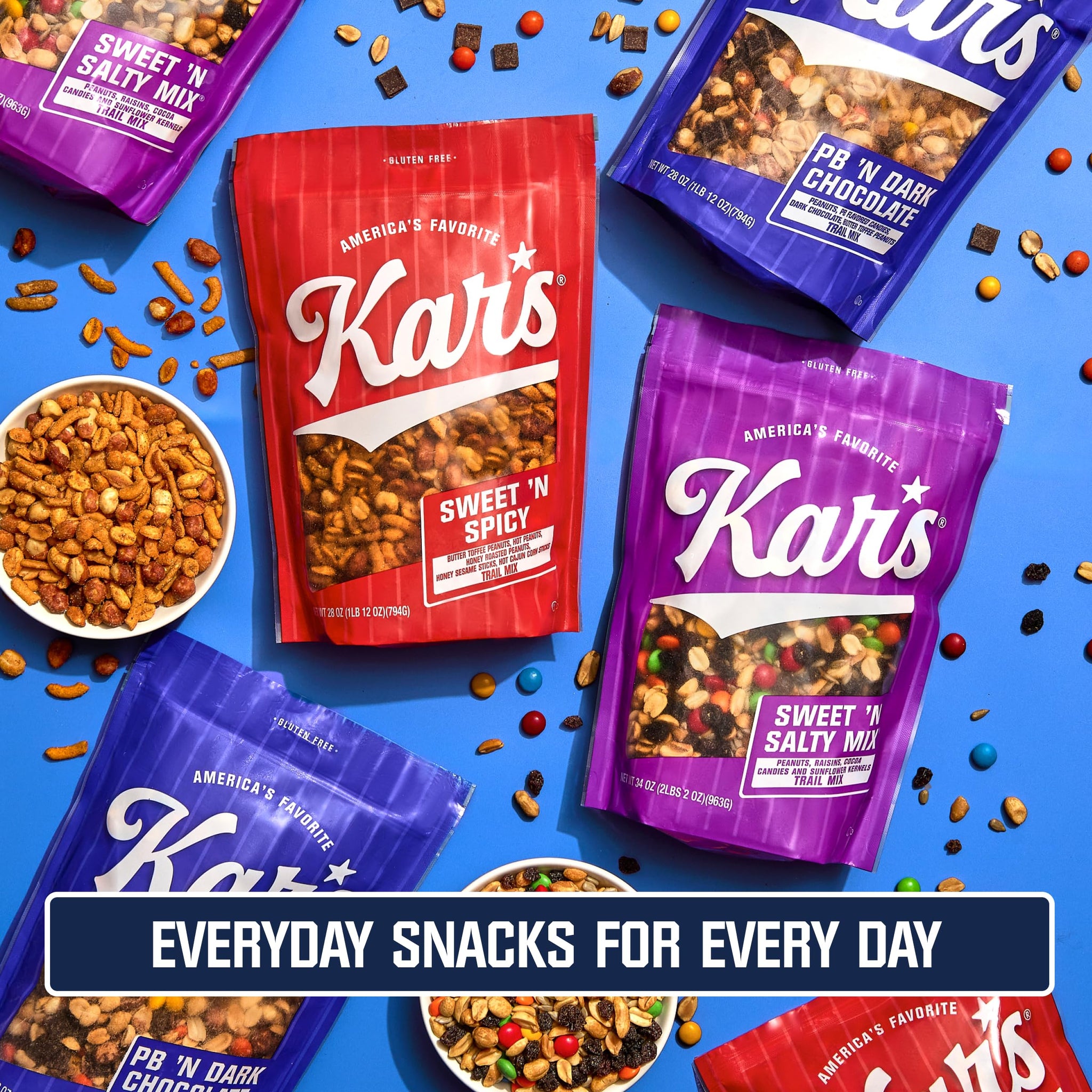 Kar’s Nuts Tropical Fruit ‘N Nut Trail Mix, 28 oz Resealable Pouch (Pack of 1), Gluten-Free Trail Mix Snack