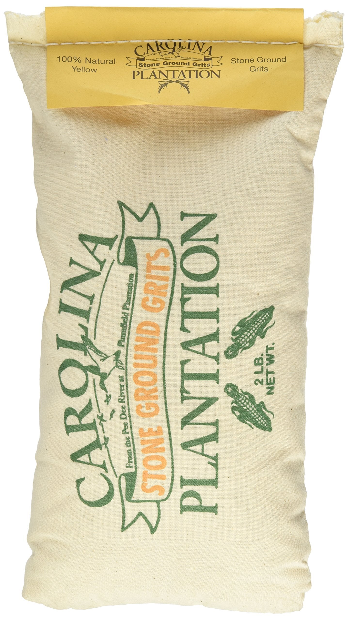 Carolina Plantation Stone Ground Yellow Grits, 32 OZ