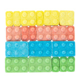 Dee Best Candy Bricks Building Brick Candy Assortment - 18 Party Favor Bags Assorted Fruit Flavors Fun for All Ages Make Your Event Sweet with These