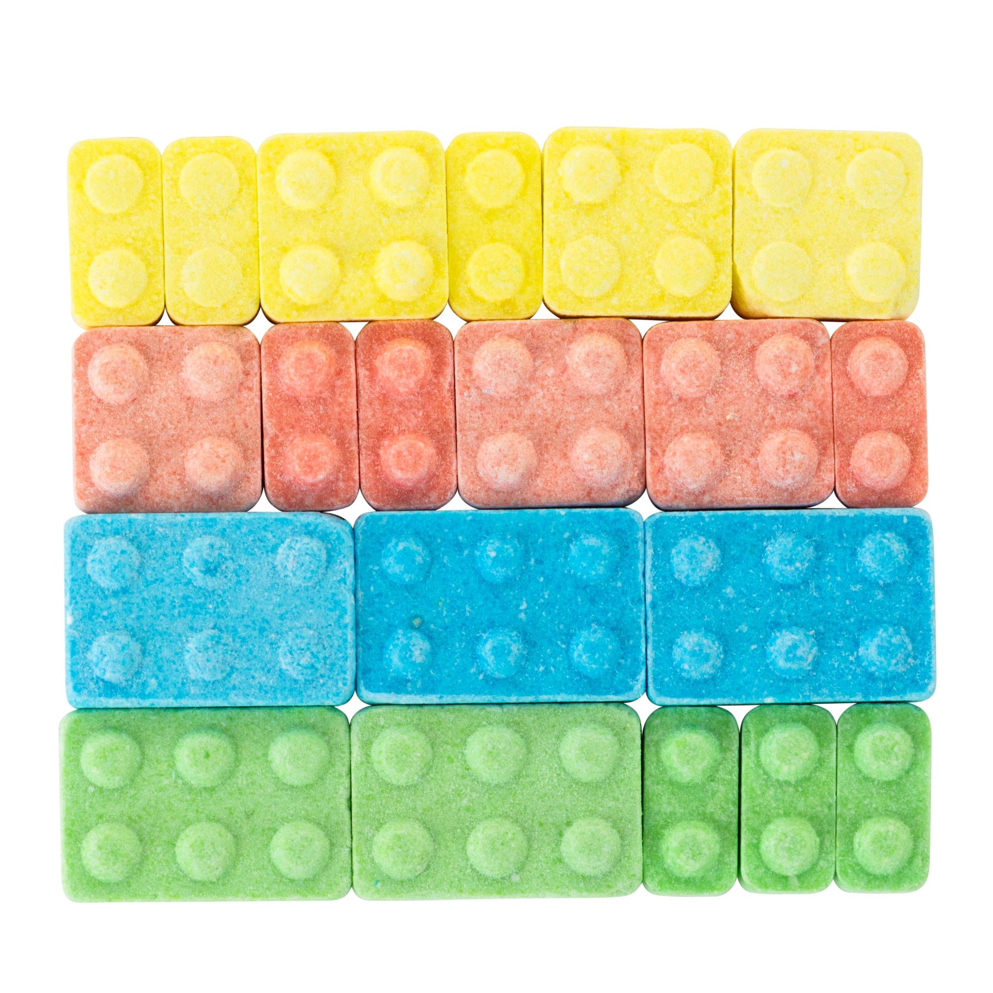 Dee Best Candy Bricks Building Brick Candy Assortment - 18 Party Favor Bags Assorted Fruit Flavors Fun for All Ages Make Your Event Sweet with These