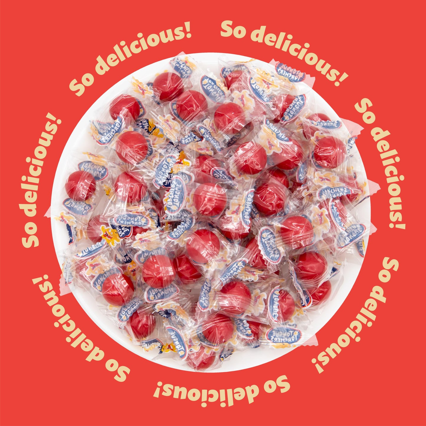 Spicy Cinnamon Jawbreakers 1.5-Pound Bag | Hot Cinnamon Hard Candy | About 120 Pieces | Old Fashioned Treat | Hard Candy Individually Wrapped