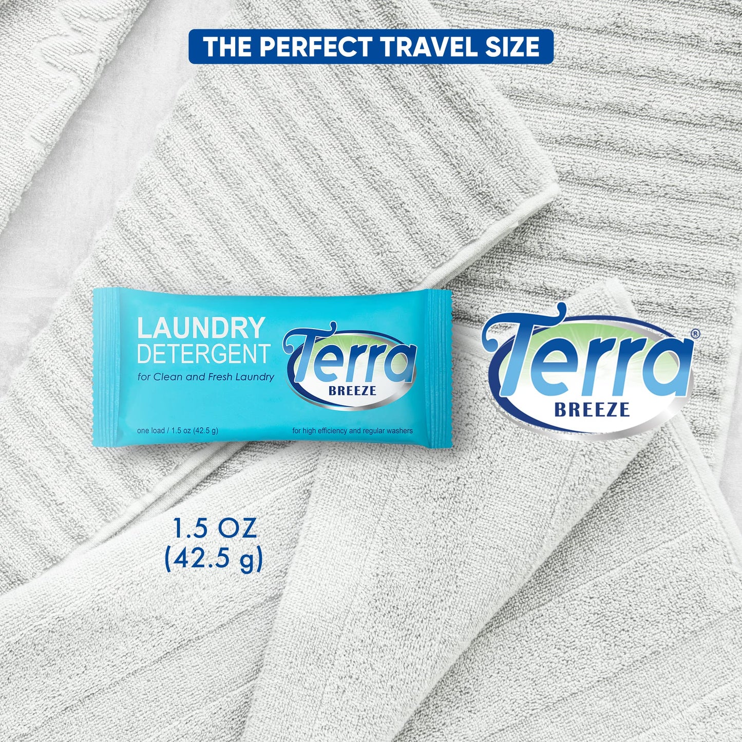 Terra Breeze Laundry Detergent Powder - 1.5 oz Packet (Case of 150)