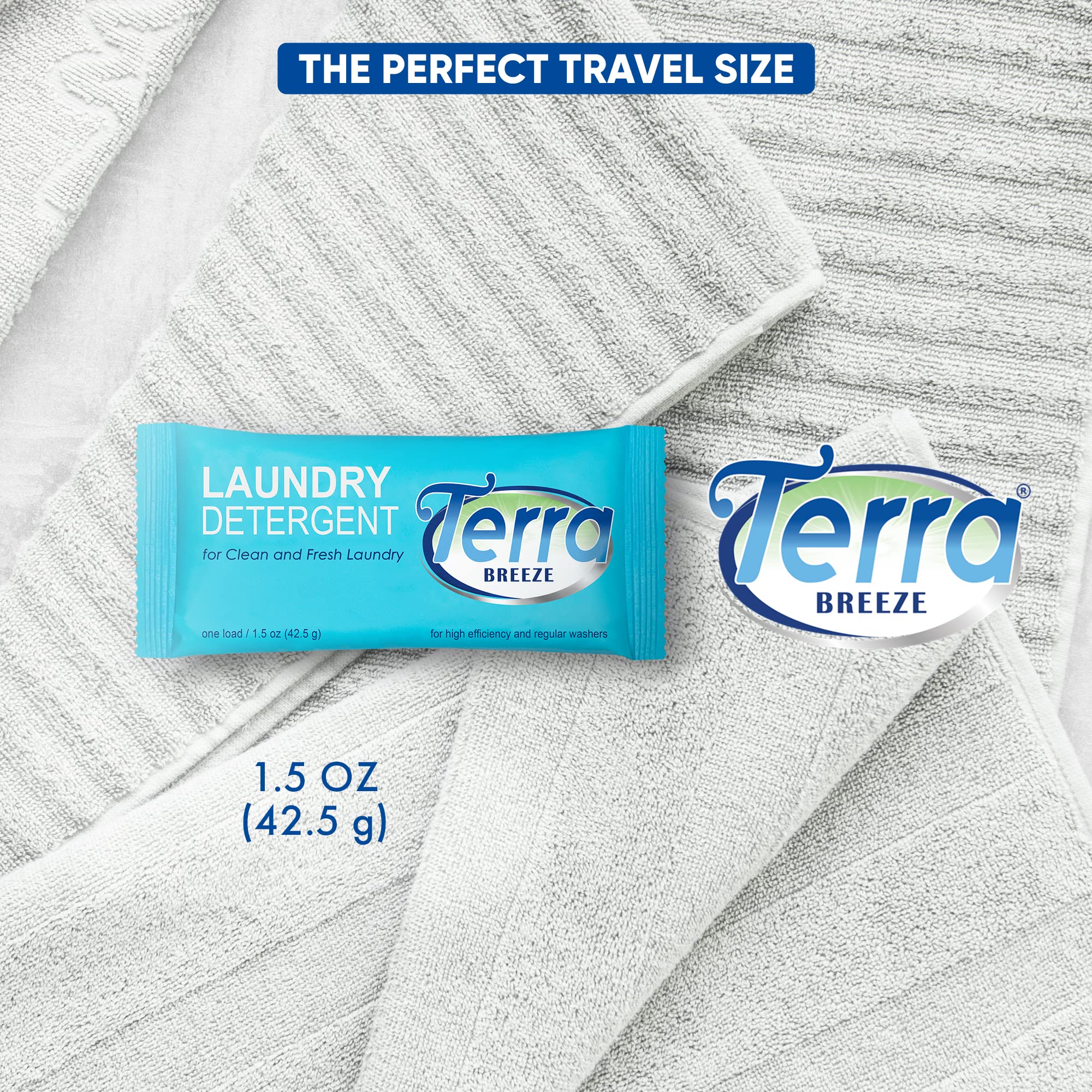Terra Breeze Laundry Detergent Powder - 1.5 oz Packet (Case of 150)