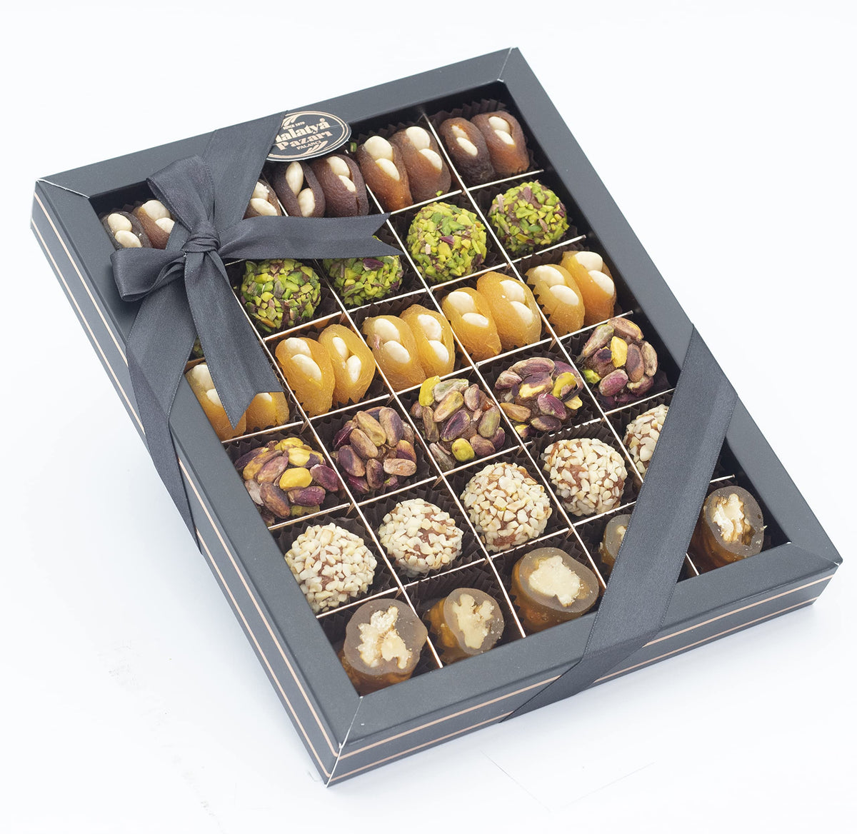 Malatya Pazari Stuffed Dried Fruits and Turkish Delight with Nuts, 19.4oz