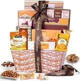 Broadway Basketeers Sympathy Gift Basket Deluxe, Condolences Gifts for Loss, Bereavement or Kosher Shiva, Food Care Package for Delivery With Snacks
