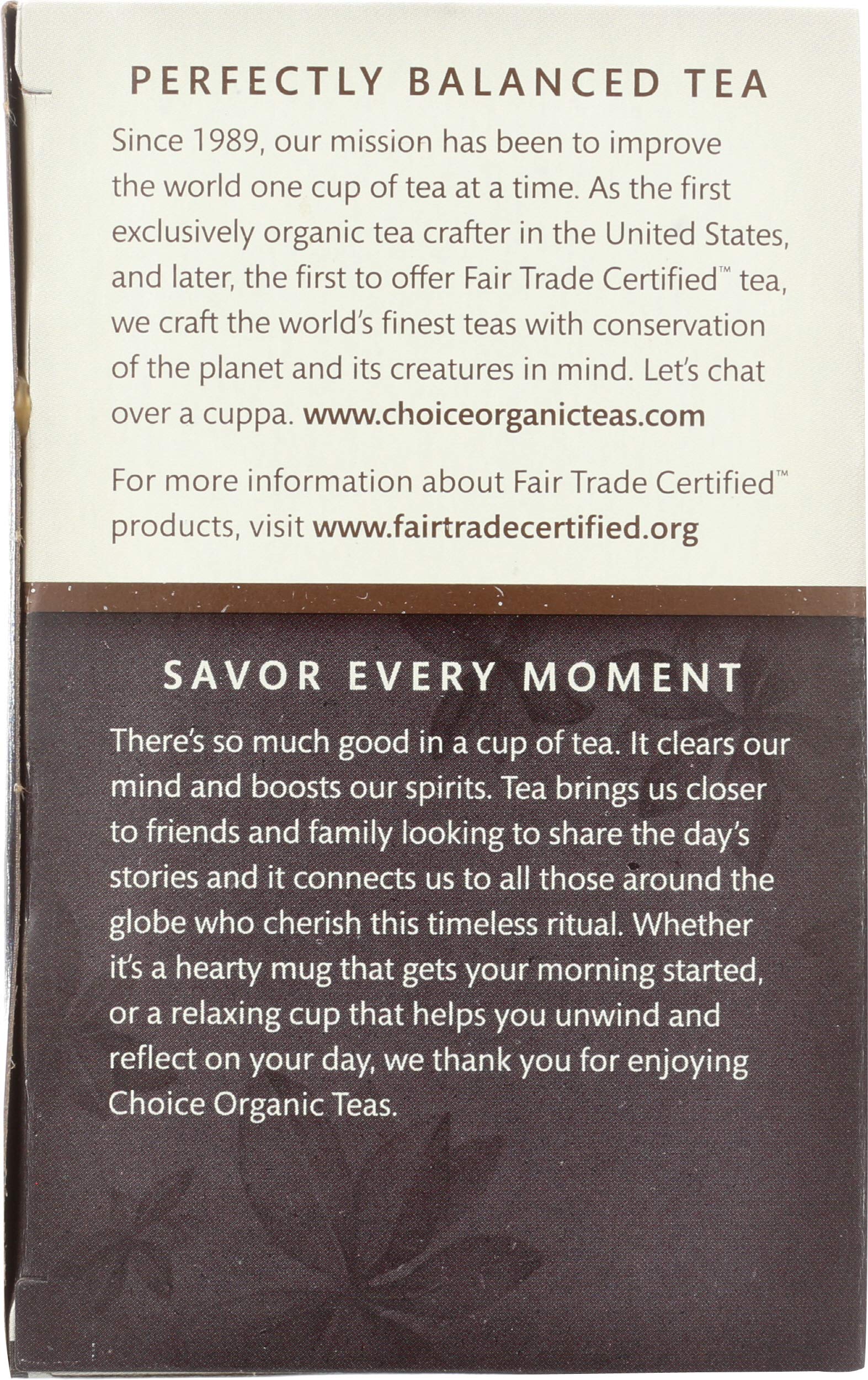 Choice Organic, Decaf Earl Grey, 16 ct
