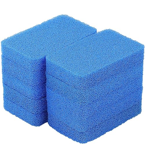 Silicone Sponges Kitchen Scrubber, Sponges for Dishes, Fragrance Free, Odor Free, 10 PCS Non-Scratch Scrub Sponges, Blue