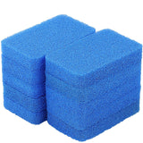 Silicone Sponges Kitchen Scrubber, Sponges for Dishes, Fragrance Free, Odor Free, 10 PCS Non-Scratch Scrub Sponges, Blue